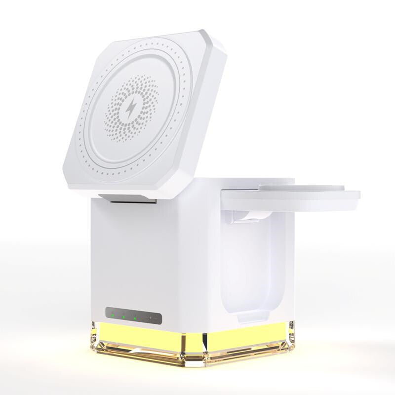 Desktop Cell Phone Holder Foldable Vertical Magnetic 15W Wireless Charger