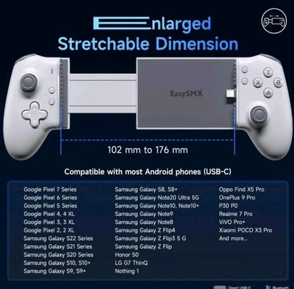 EasySMX M15 Mobile Gaming Controller Android iPhone 15/16 Hall Effect Sticks