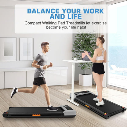 Walking Pad 3 in 1 Under Desk Treadmill, 2.5 HP Quiet Portable Walking Treadmill