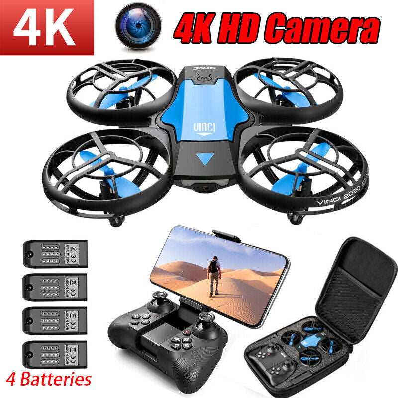 4DRC V8 Mini WIFI FPV Drone 4K HD Camera Quadcopter Gesture Sensing APP Control