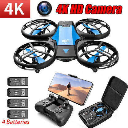 4DRC V8 Mini WIFI FPV Drone 4K HD Camera Quadcopter Gesture Sensing APP Control
