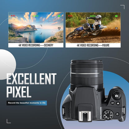 Digital Camera 64MP 4K Video 40X Zoom Lens WiFi Vlogging Camera for Photography