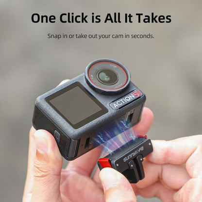 Magnetic Magnetic Mount Adapter for OSMO Action 5 Pro/4/3/2 Action Camera