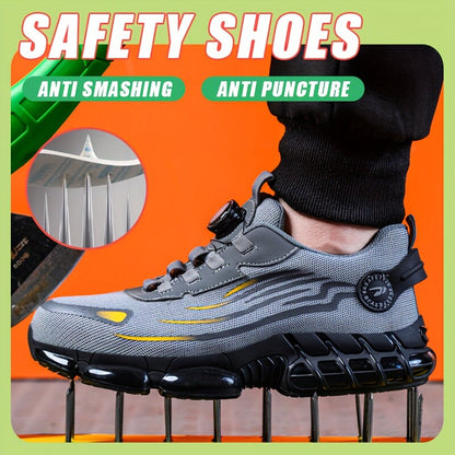 Best Indestructible Safety Work Shoes Steel Toe Breathable Work Boots Mens US