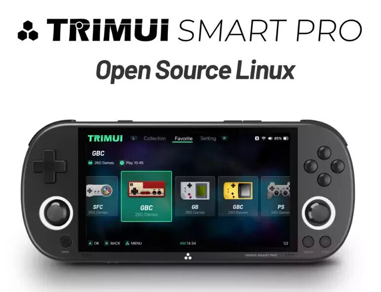 Trimui Smart Pro - Linux Retro Game Handheld Console  128GB Card Choose Console