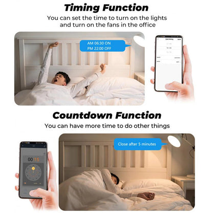 Smart Home ZigBee WiFi Smart Switch with Power Monitor 16A Mini Breaker Voice US