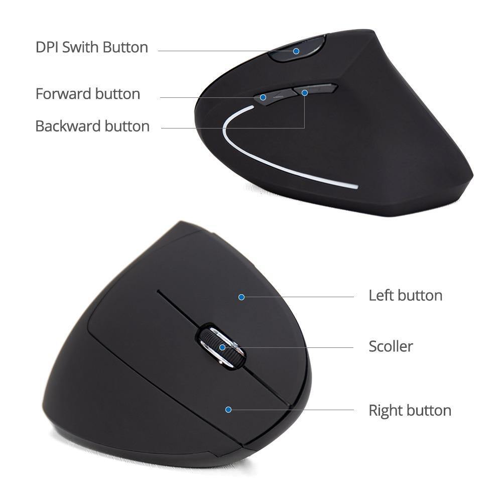 Wireless Vertical Gaming Mouse