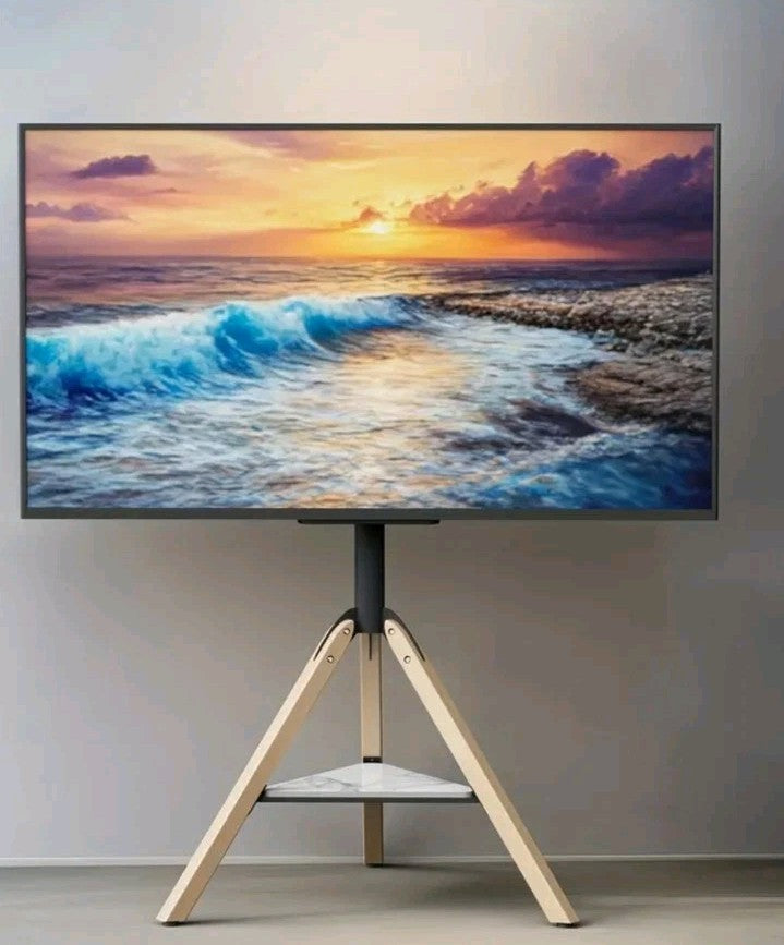 Tripod TV Stand for 40-75” LED LCD Flat Screen Height Adjustable Floor TV Stand