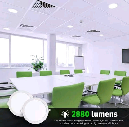 4Pack 11Inch LED Ceiling Lights Ultra-Thin Recessed Retrofits Kit 6000K Dayligh