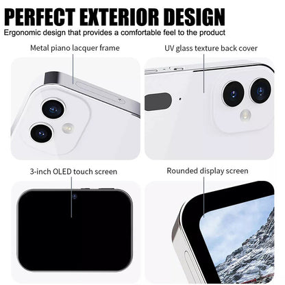 64MP 4K Digital Camera 16X 3 Lens Touch Screen Camera Music Player OTG 3600mAh