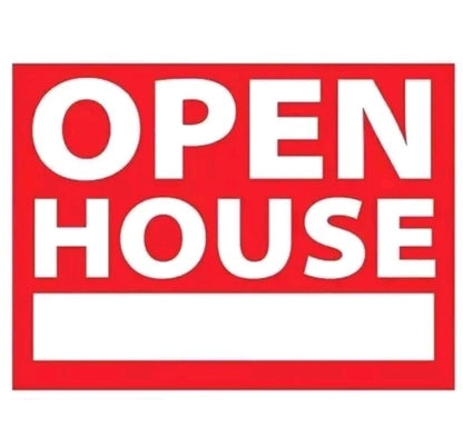 24 in. x 18 in. Vinyl Open House Sign