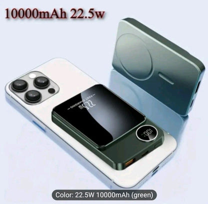 10000mAh Power Bank PD20W Wireless Fast Charger for iPhone Samsung Huawei Xiaomi