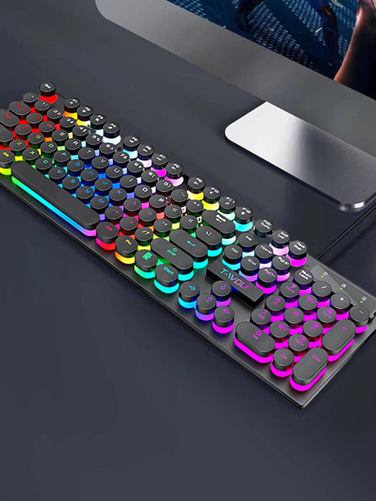 Shadow Mechanical Feeling, Keyboard, Desktop Computer  Lluminated Wired Keyboard