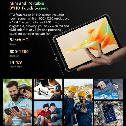 8" Oukitel RT3 4G LTE Rugged Tablet PC Phone Android Mobile Waterproof Unlocked