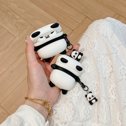 Panda Airpods Case For Apple Airpods 1 2Pro 3 4 Silicone Cute Cover with Charms
