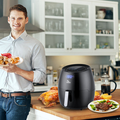 UTEN 5Qt/5.9Qt Electric Air Fryer Hot Oven Oilless Cooker Time/Temp Control
