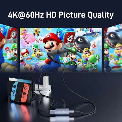 HDMI To Type C Converter 4K60HZ HDMI To USB C Adapter Compatible with XREAL Air