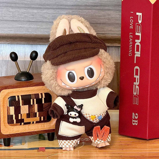 Monster Plush Doll Replacing Clothes Brown for 1,2 POP MART LABUBU No Doll