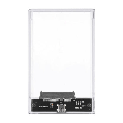 Drive Hard 3.0 Case 2.5" SSD External Clear HDD Enclosure Laptop SATA Tool-Free