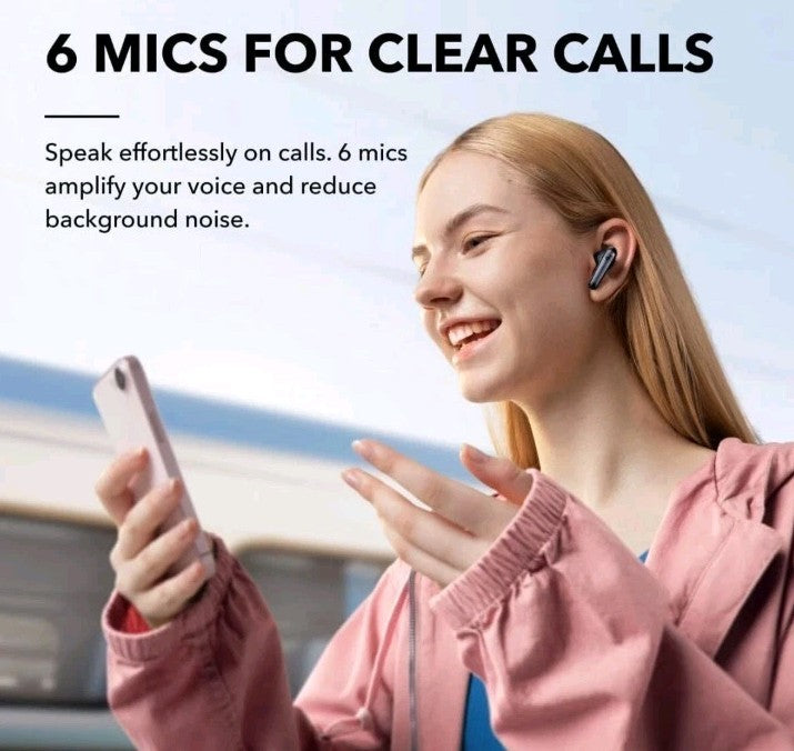 Soundcore Liberty 4 NC Wireless Earbuds Adaptive Noise Cancelling 50h Playtime
