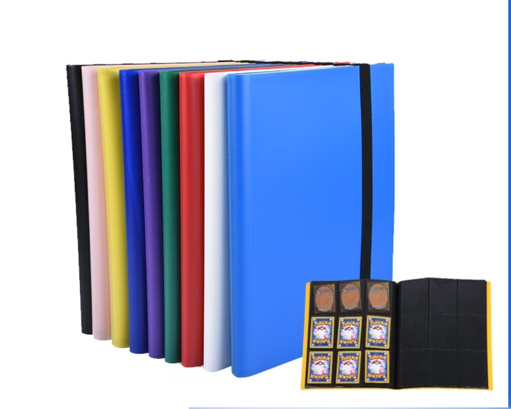 New Pok é mon game card book cartoon PU collection card storage book dark blue