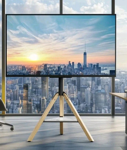 Tripod TV Stand for 40-75” LED LCD Flat Screen Height Adjustable Floor TV Stand