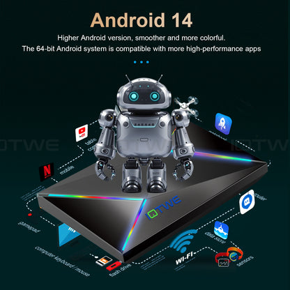 NEW Smart TV BOX Android 32 GB 1000M 2.4G/5G WIFI6 Media Player Octa Core 2025