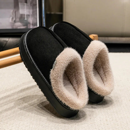 Cosy Fluffy Slippers - Soft Plush Indoor Shoes for Women Winter Warm Comfy Wear