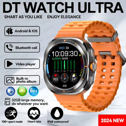 NEW Ultra Men 32GB GPS Smart Watch AMOLED Screen 1.5" Fitness & Health Tracking