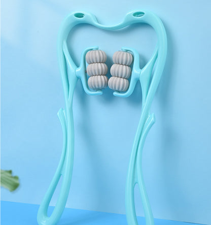 Multifunctional Manual Six-wheel Neck Massager Massage Relieve Roller Massage To