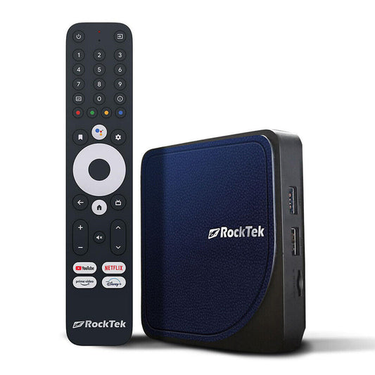 RockTek G2 4K TV Box Android 12 ATV Stream S905X4-K Media Player DTS Dolby Audio