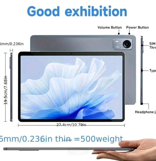 10.1" WIFI Tablet Android 14 HD 128GB Tablet Pad Octa-Core Dual SIM 4G LTE