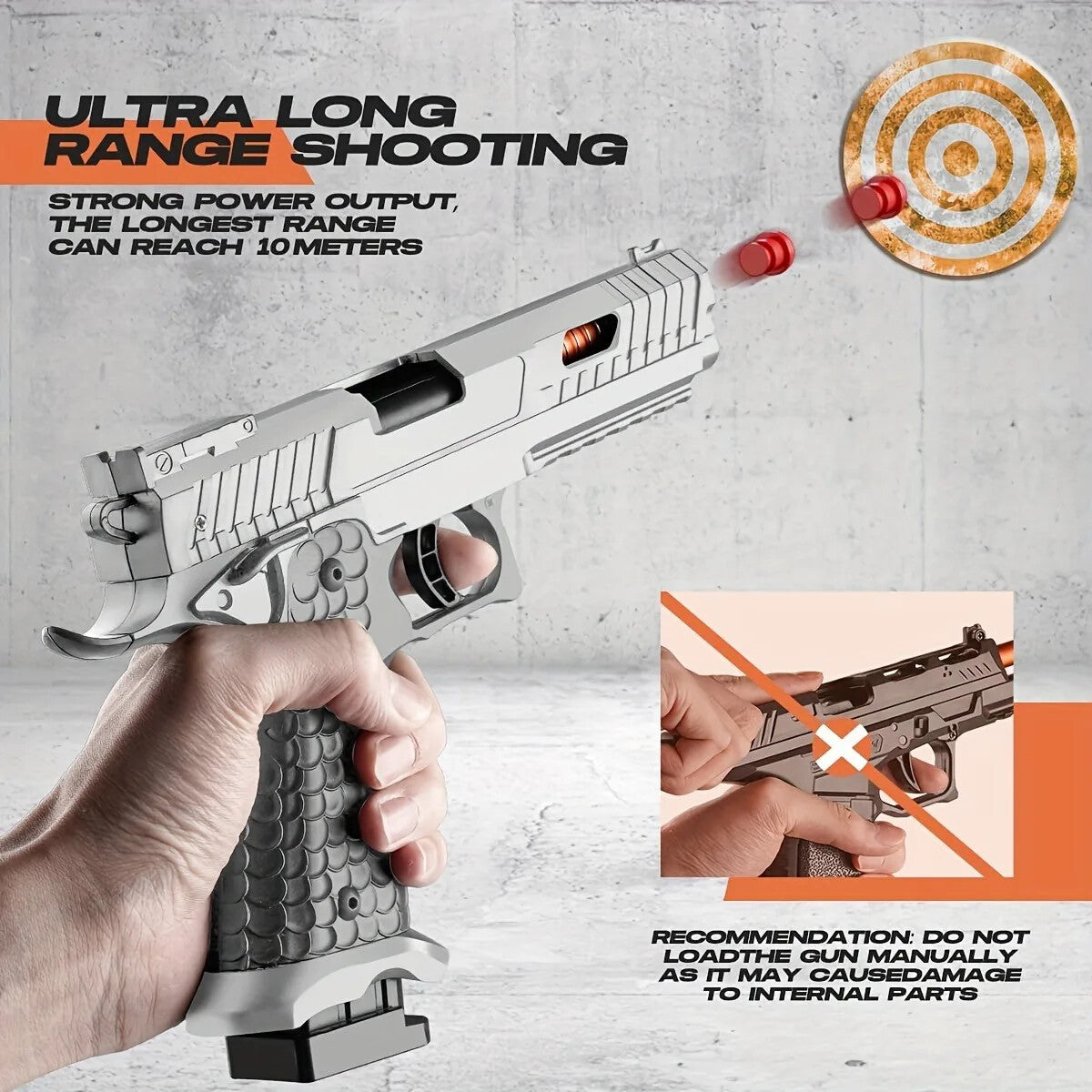Soft Bullet Gun Toy Educational Model Pistol Shooting