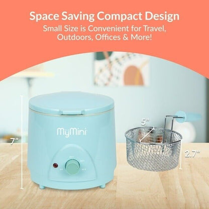 MyMini New 1.5-Quart Deep Fryer, Blue ( NOT SHIP TO CA, CO)