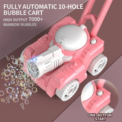 Automatic Lawn Mower Bubble Machine Weeder Soap Maker Blower Baby Activity Walke