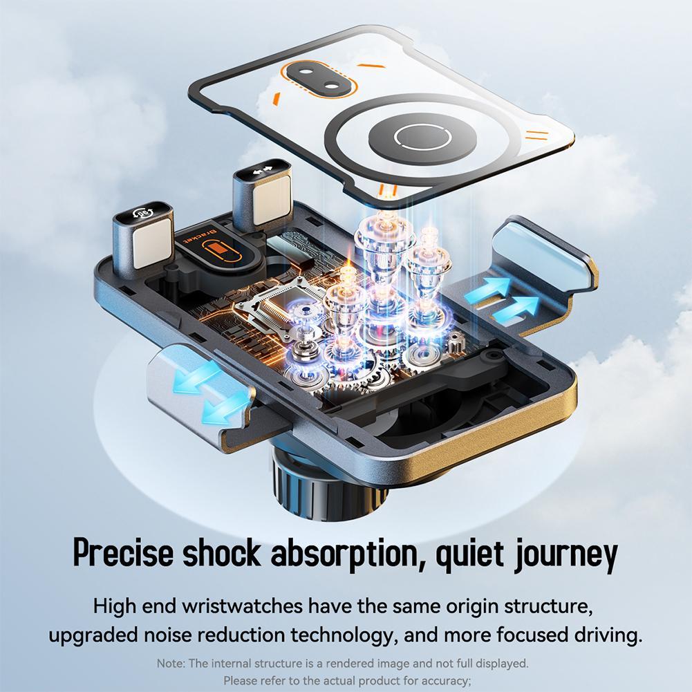 Universal Wireless Charging Car Phone Mount with Air Outlet Navigation Bra W1B7