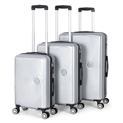 20&24&28" Luggage Travel Set Bag ABS Trolley Hard Shell Suitcase w/Lock 3Pcs
