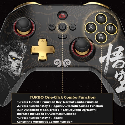 Wireless Gamepad 800Hz Vibration Game Controller 6-Axis for Switch/Android/PC