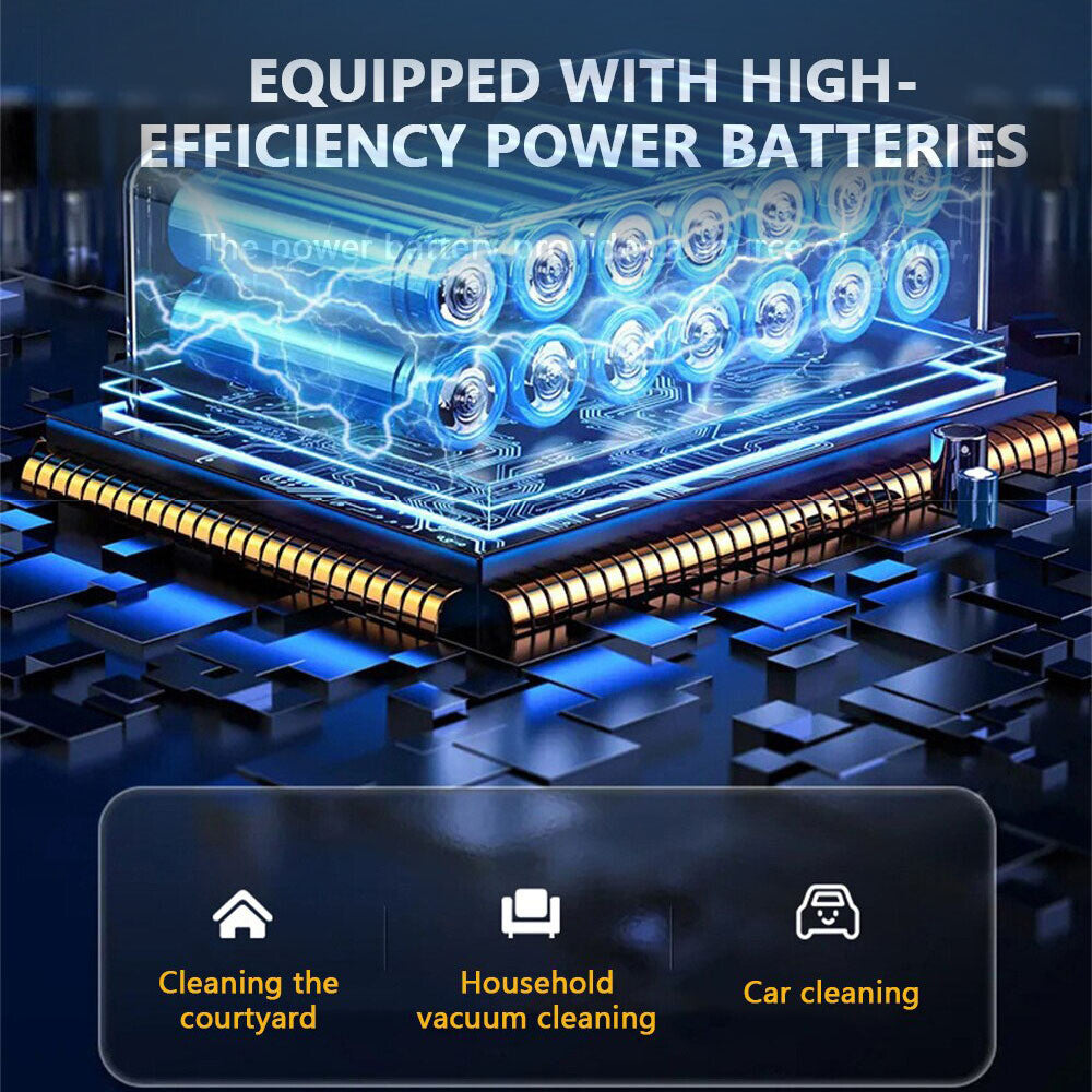 Auto Car/Home Mini Cordless Portable Vacuum Cleaner 3in1 10Kpa 120W Wet/Dry Pet