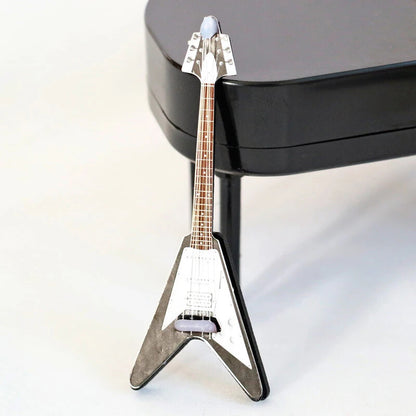 1/12 Diorama Electric Strat Style Guitar Musical Instrument Model Dollhouse Prop