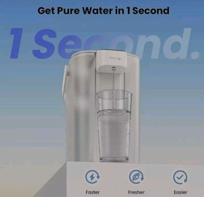 Waterdrop Electric Pitcher, 3 Months Water Filter Dispenser, 15-Cup White & Blue