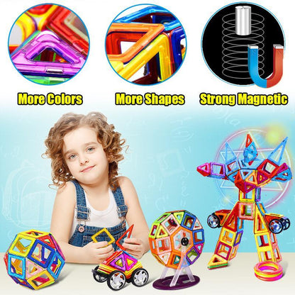 Magnets Toys for Kids Big Size Plus Magnetic Blocks for Children Designer
