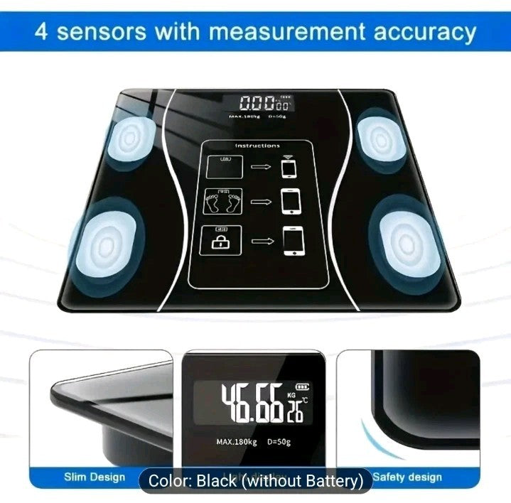 Smart Scale Body Weight Loss Accurate Height Digital Electronic Bluetooth Solid