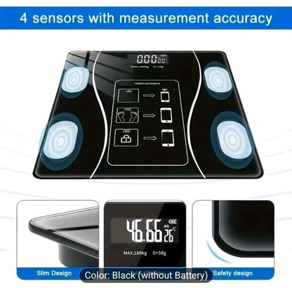 Smart Scale Body Weight Loss Accurate Height Digital Electronic Bluetooth Solid