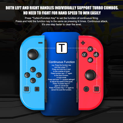 For Nintendo Switch Joy-con-Controller Left w/ Right Wireless Gamepad 1-Pair