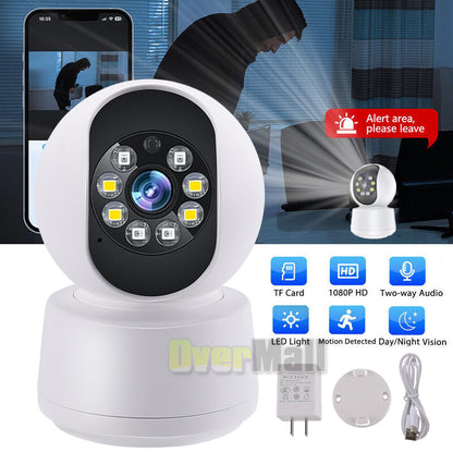 Camara De Seguridad Wifi HD Para Casa Interior Exterior Con Audio y Microfono