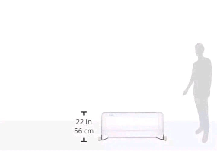 Regalo Swing Down Bed Rail Guard, with Reinforced Anchor Safety System 43"