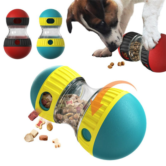 Food Dispensing Dog Toy Tumbler Leaky Food Ball Puzzle Toys Interactive Slowly F