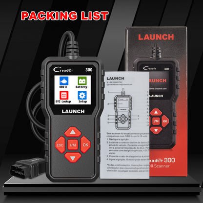 Launch CR300 OBD2 Scanner Code Reader Check Engine Fault Car Diagnostic Tool US