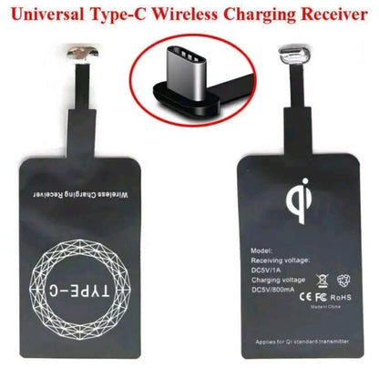 New Wireless Charger Receiver For Samsung Huawei LG Sony Android Type-C Port